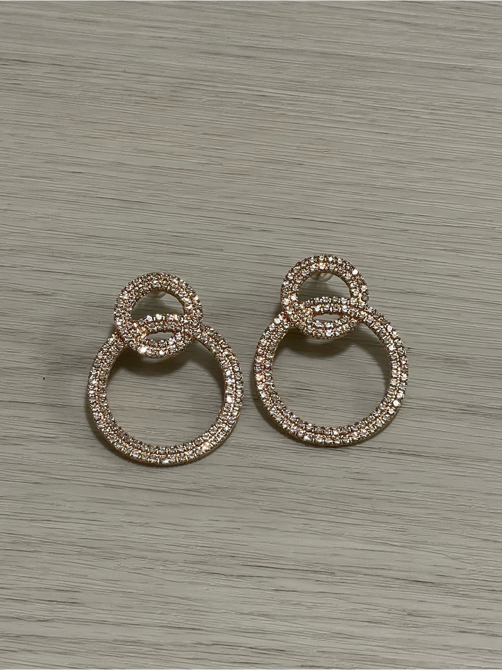 Crystal Double Hoop Earrings